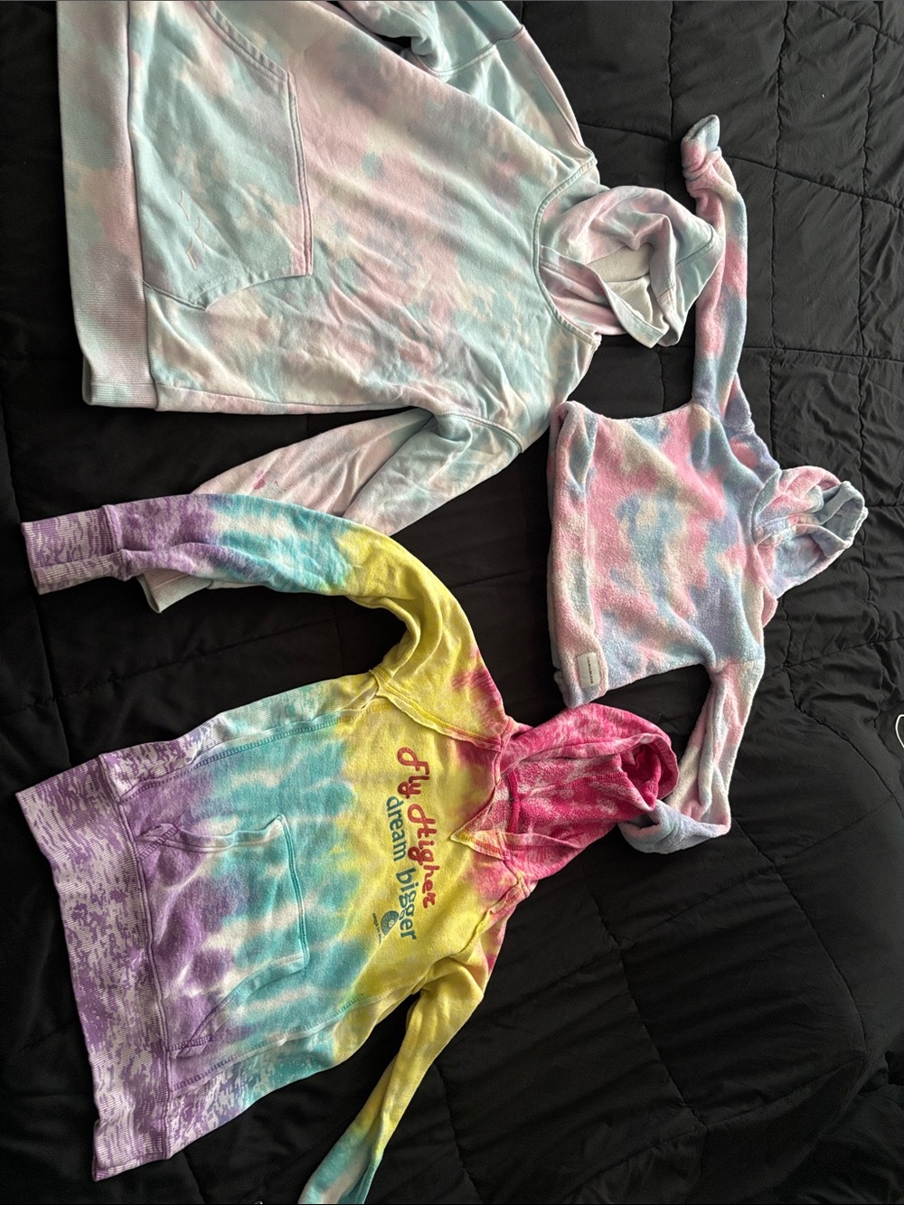 Girls size 10/12 — Tie-Dye Hooded Pullover Sweatshirt - hoodies